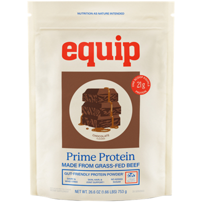 Prime Protein - Made From Grass-Fed Beef - Gut Friendly - Skin, Hair & Joint Support - Chocolate (26.6 oz)