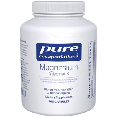 Magnesium Glycinate - Supports Healthy Muscle Function, Relaxation, Cardiovascular Wellness (360 Capsules)