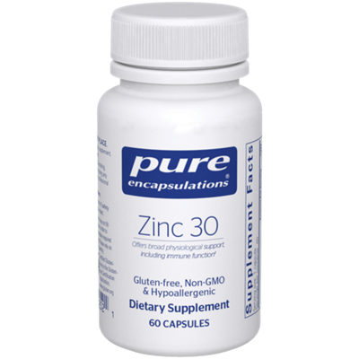 Zinc 30 - Physiological Support & Immune Function (60 Capsules)