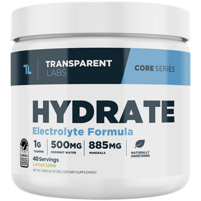 Hydrate Electrolyte Formula - Core Series - Lemon Lime (40 Servings)