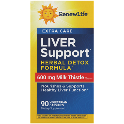 Liver Support - Herbal Detox Formula - 600 mg Milk Thistle (90 Vegetarian Capsules)