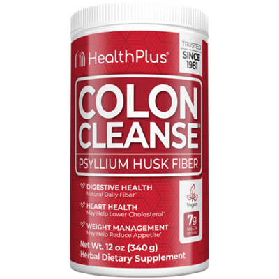 Colon Cleanse - Psyllium Husk Fiber - Digestive Health, Heart Health & Weight Management (12 oz.)