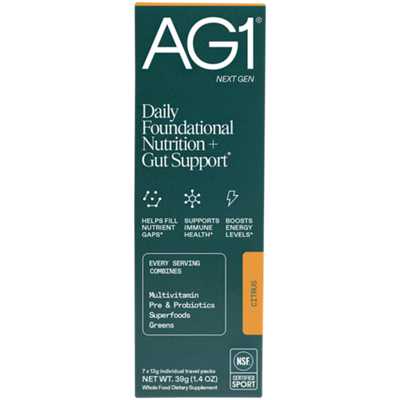 Daily Foundational Nutrition + Gut Support - Multivitamin, Pre & Probiotics, Superfoods & Greens - Citrus (7 Packs)