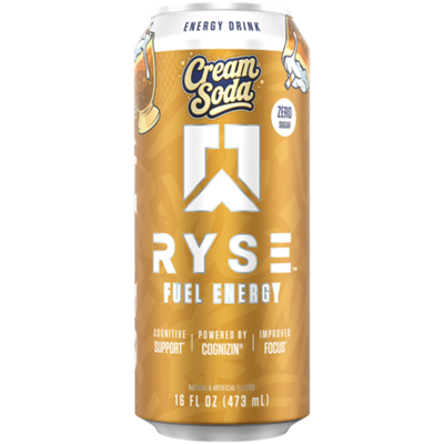 Energy Drink - 200 mg Caffeine - Cream Soda (12 Pack)