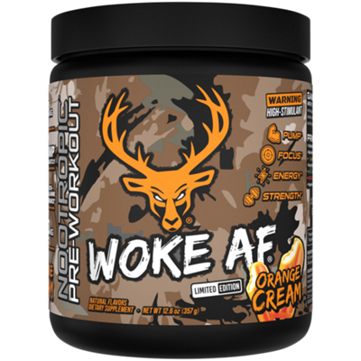 Woke AF High-Stimulant Pre-Workout - Orange Cream (12.6 oz. / 30 Servings)