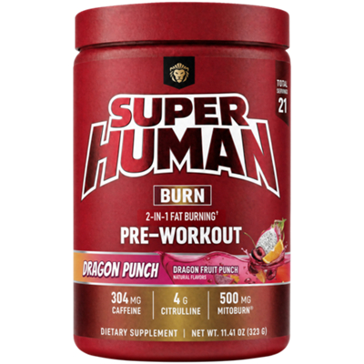 Super Human Burn - Pre-Workout - Bulk Juice - Dragon Fruit Punch (11.41 oz.)