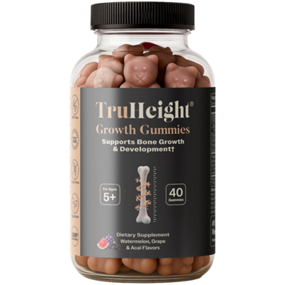 Growth Gummies - Supports Bone Growth & Development - Watermelon, Grape & Acai (40 Gummies)