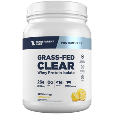 Grass-Fed Clear Whey Protein Isolate Drink Mix - Lemonade (1.44 Lbs. / 20 Servings)