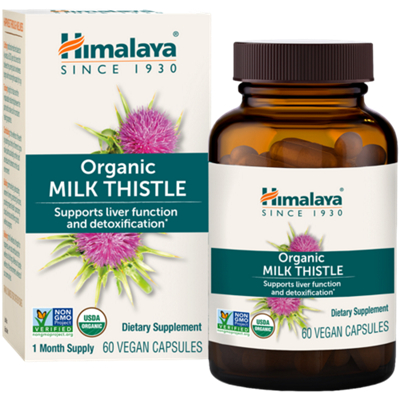 Organic Milk Thistle - Supports Liver Function & Detoxification (60 Vegan Capsules)