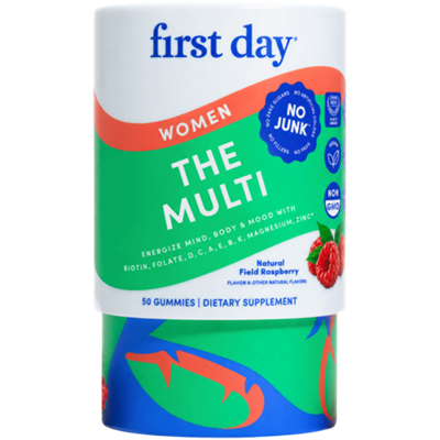 Women Multi Gummies - No Junk - Natural Field Raspberry (50 Gummies)