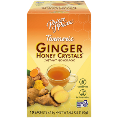 Turmeric Ginger Honey Crystals - Caffeine Free (10 Sachets)