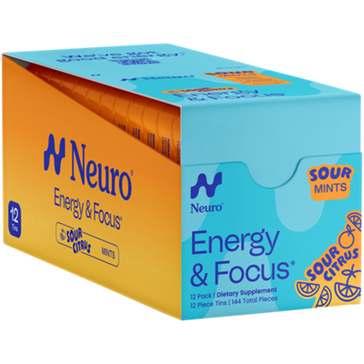 Energy & Focus - Sour Mints - Sour Citrus (12 Pack)