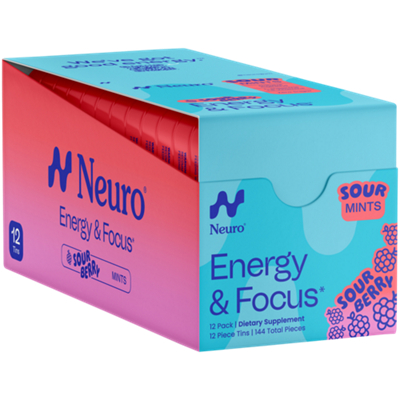 Energy & Focus - Sour Mints - Sour Berry (12 Pack)