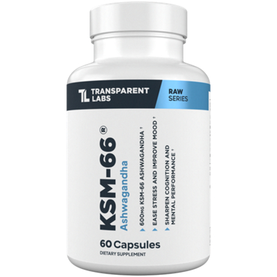 KSM-66 Ashwagandha - RAW Series - 600 mg KSM-66 Ashwagandha (60 Capsules)