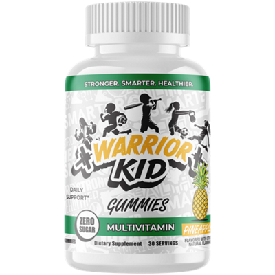 Warrior Kid Gummies - Multivitamin - Zero Sugar - Pineapple (30 Servings)