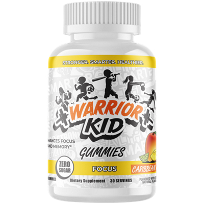 Warrior Kid Gummies - Focus - Zero Sugar - Caribbean Punch (30 Servings)