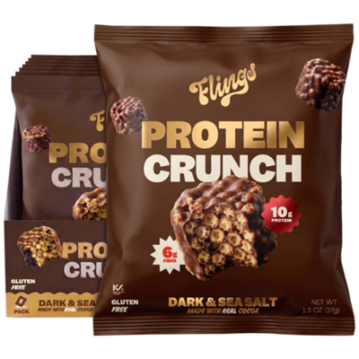 Protein Crunch - 10g Protein - Dark and Sea Salt (8 Pack)