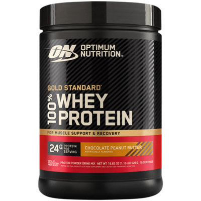 Gold Standard 100% Whey - For Muscle Support & Recovery - 24g Protein - Chocolate Peanut Butter (1.09 lb. / 16 Servings)