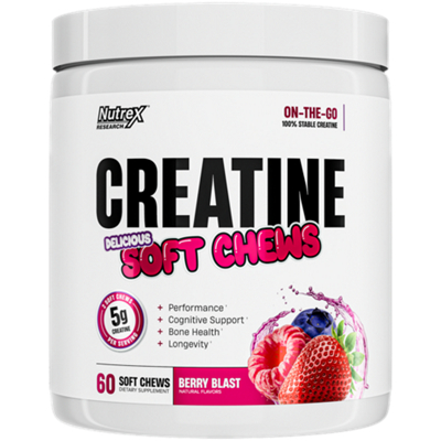 Creatine Soft Chews 5000 MG - Berry Blast (60 Chews)