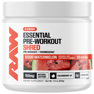 Essential Pre-Workout + Shred - Sour Watermelon (8.75 Oz. / 20 Servings)