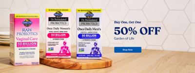 Buy One, Get One 50% Off Garden of life. Shop Now. Three Garden of Life items