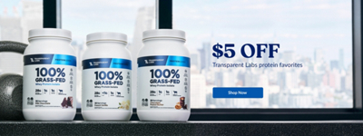 $5 off Transparent Labs protein favorites. Shop Now. Three Transparent Labs protein powders