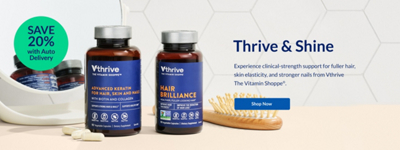 Two Vthrive The Vitamin Shoppe brand items