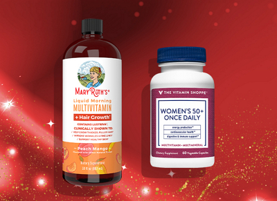 One MaryRuth's item and one The Vitamin Shoppe item