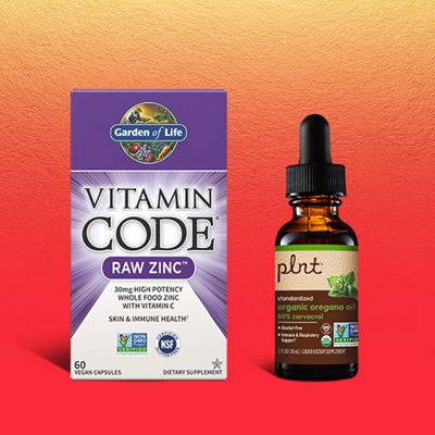 One Garden of Life zinc item and one plnt item