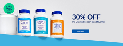 Three The Vitamin Shoppe brand items