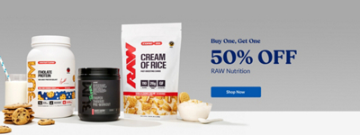 Buy One, Get One 50% Off RAW Nutrition. Shop Now. Three RAW items