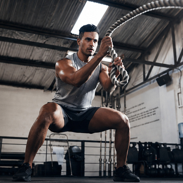 man working out