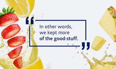 In other words, we kept more of the good stuff.