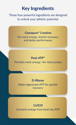 Blue, White and Gold banner with blue text