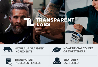 Man lifting weight plate, man holding shaker cup, woman scooping protein powder out of container